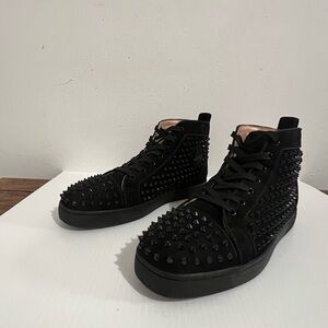 Christian Louboutin Black Spiked Men's Sneakers